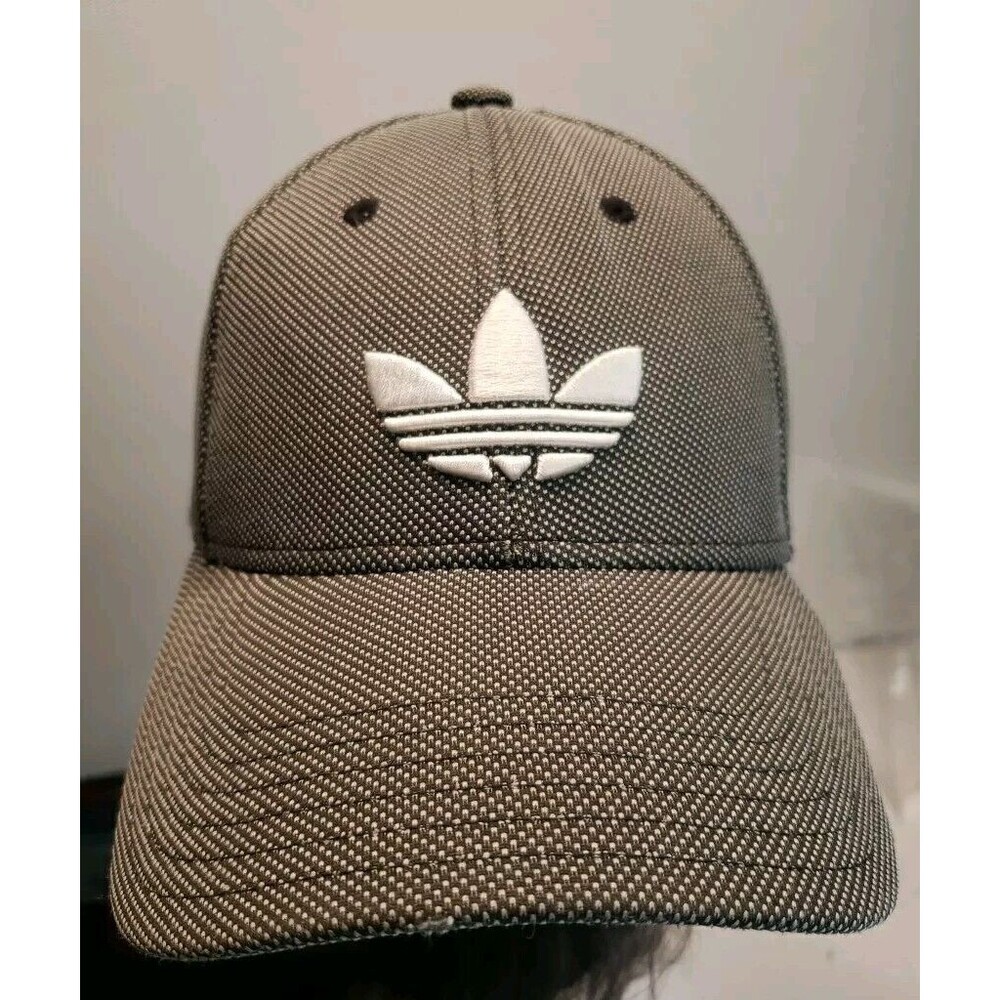 Adidas Trefoil Snap Back Hat  Black and White
